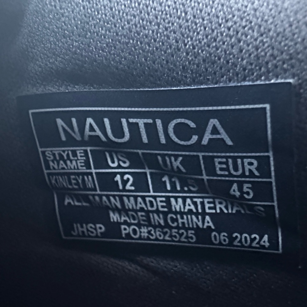 NAUTICA | NWT Men's Dark Gray Sneakers Size 12 - Picture 5 of 5